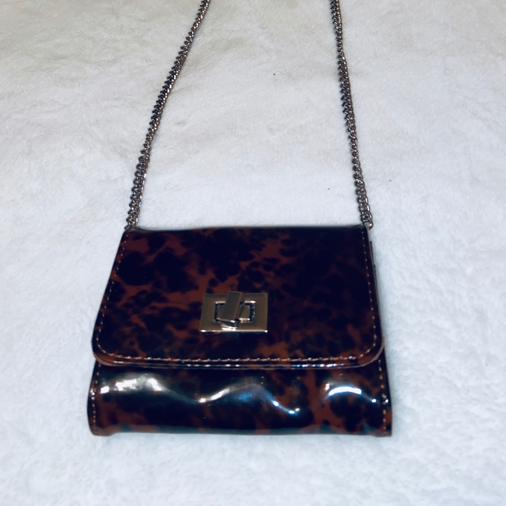 Mini Animal Print Chain Crossbody Bag